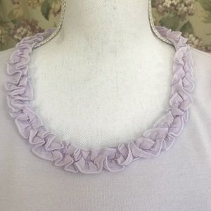 Lavender Ruffled Trimmed Tee Shirt